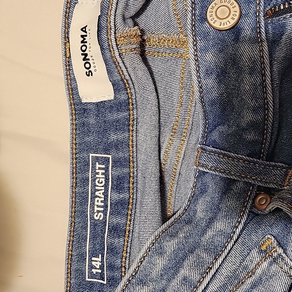 💲Sonoma Women's Straight Jeans 14L 3/$8 - Picture 4 of 5